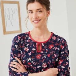 Kort nachthemd met bloemenprint - set van 2