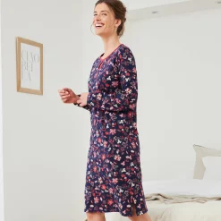 Kort nachthemd met bloemenprint - set van 2