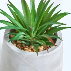 Kunstplant en pot in cement