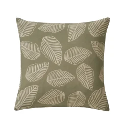 Kussenhoes met kleine bladerenprint - set van 2