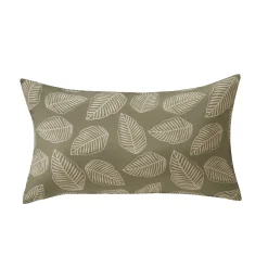Kussenhoes met kleine bladerenprint - set van 2