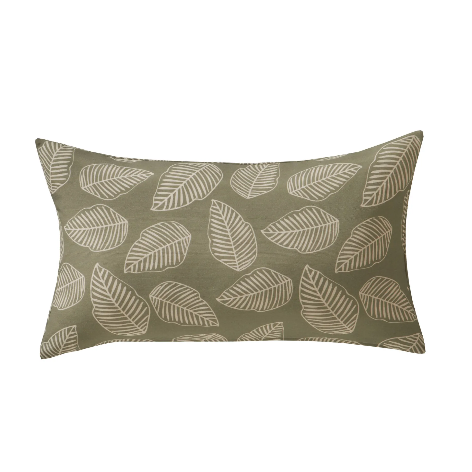 Kussenhoes met kleine bladerenprint - set van 2