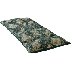 Lang, decoratief kussen met bladerenprint