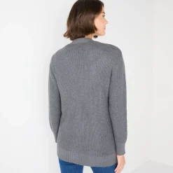 Lang vest met knoopsluiting