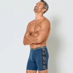 Lange boxer, bedrukt opzij, shortmodel - set van 2