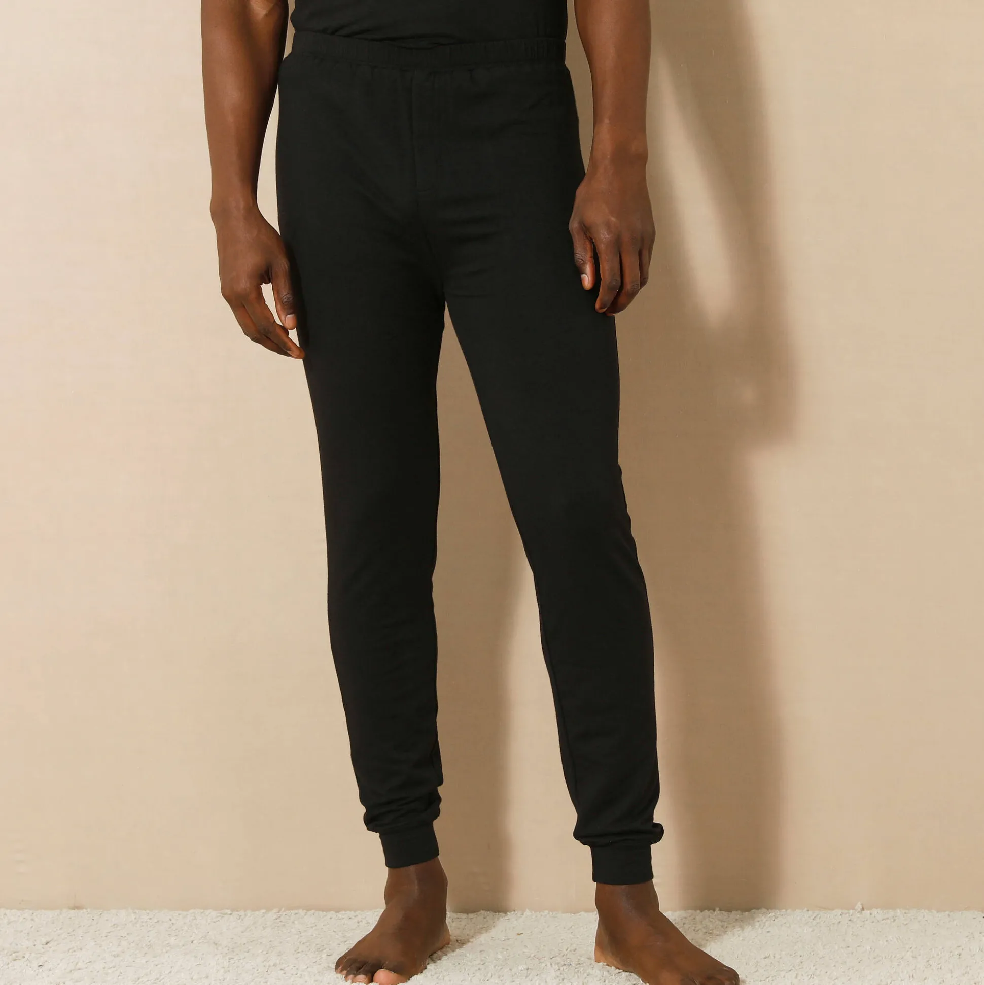 Lange legging in molton - set van 2