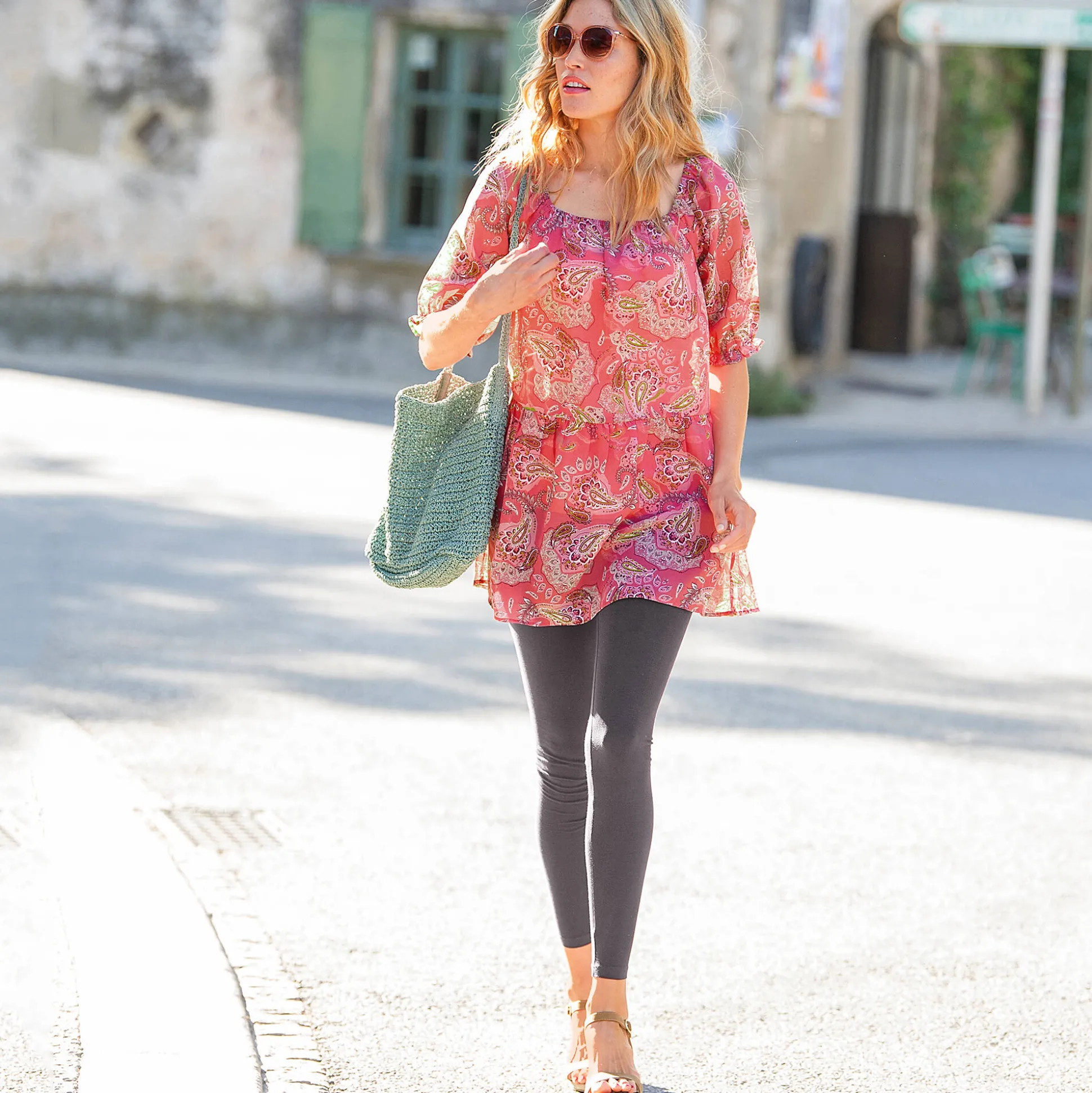 Legging met elastische taille