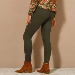 Legging met fantasieknopen