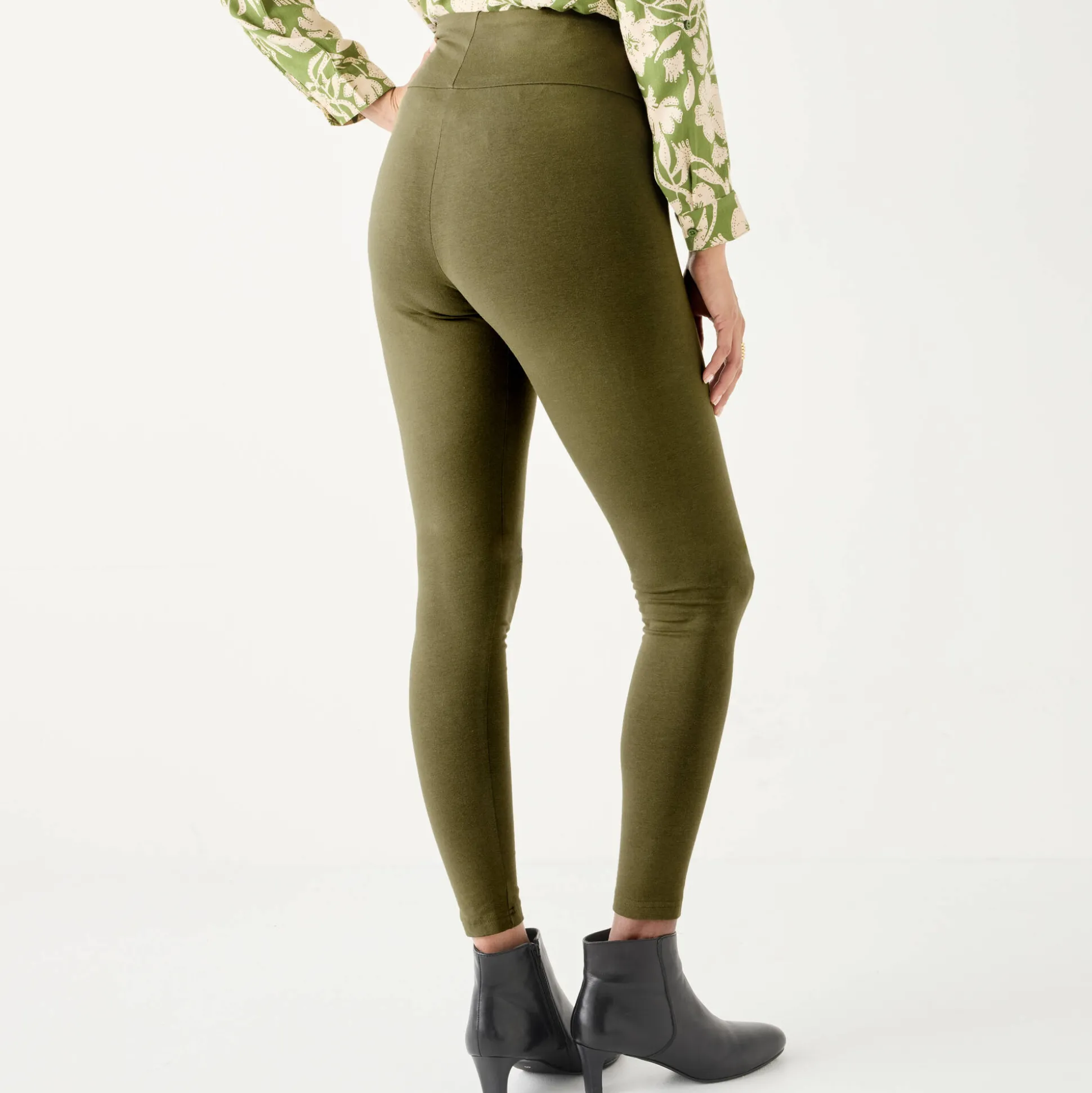 Legging met hoge taille, platte buik