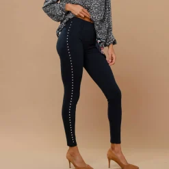 Legging met sierspijkers
