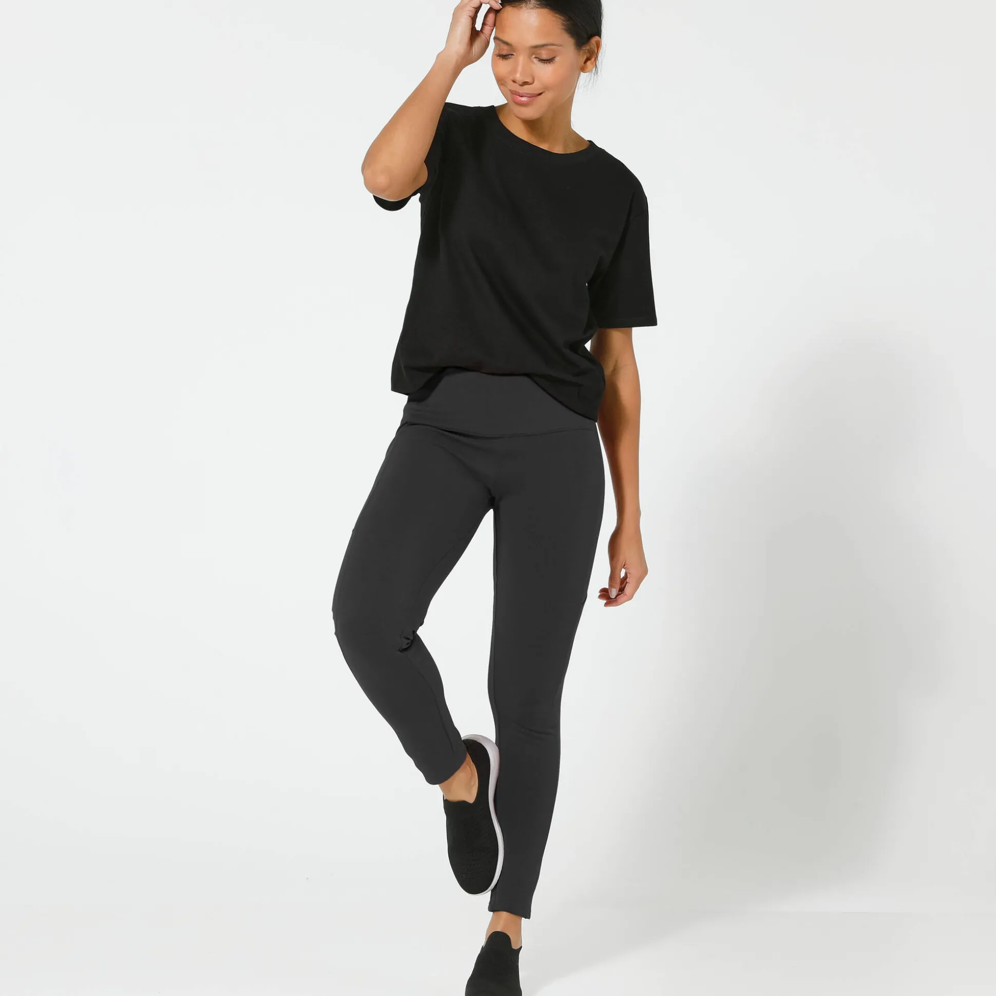 Legging met zak, gerecycleerd polyester(**)