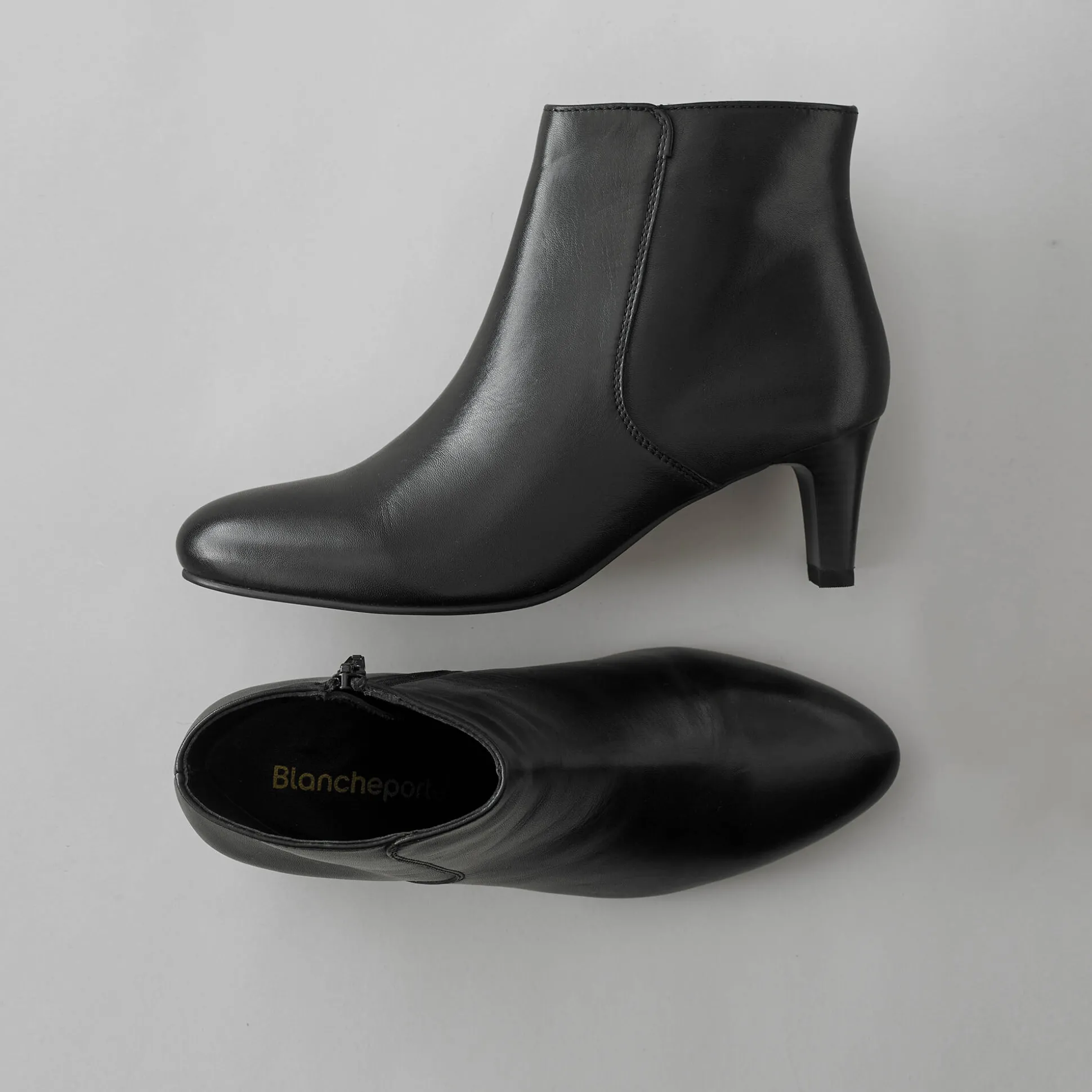 Leren boots met hak