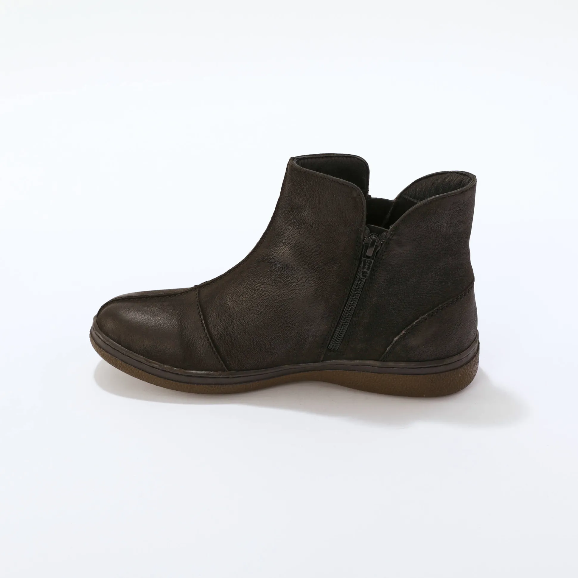 Leren boots met rits