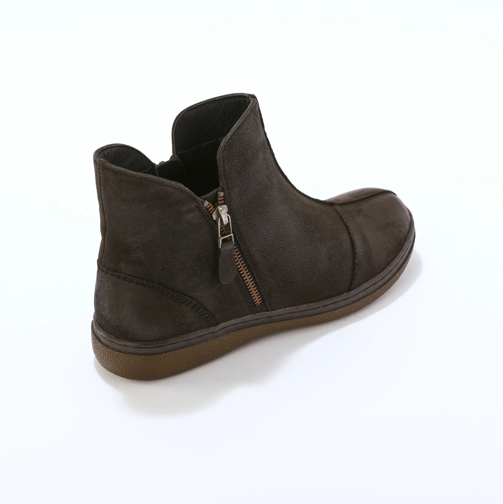 Leren boots met rits