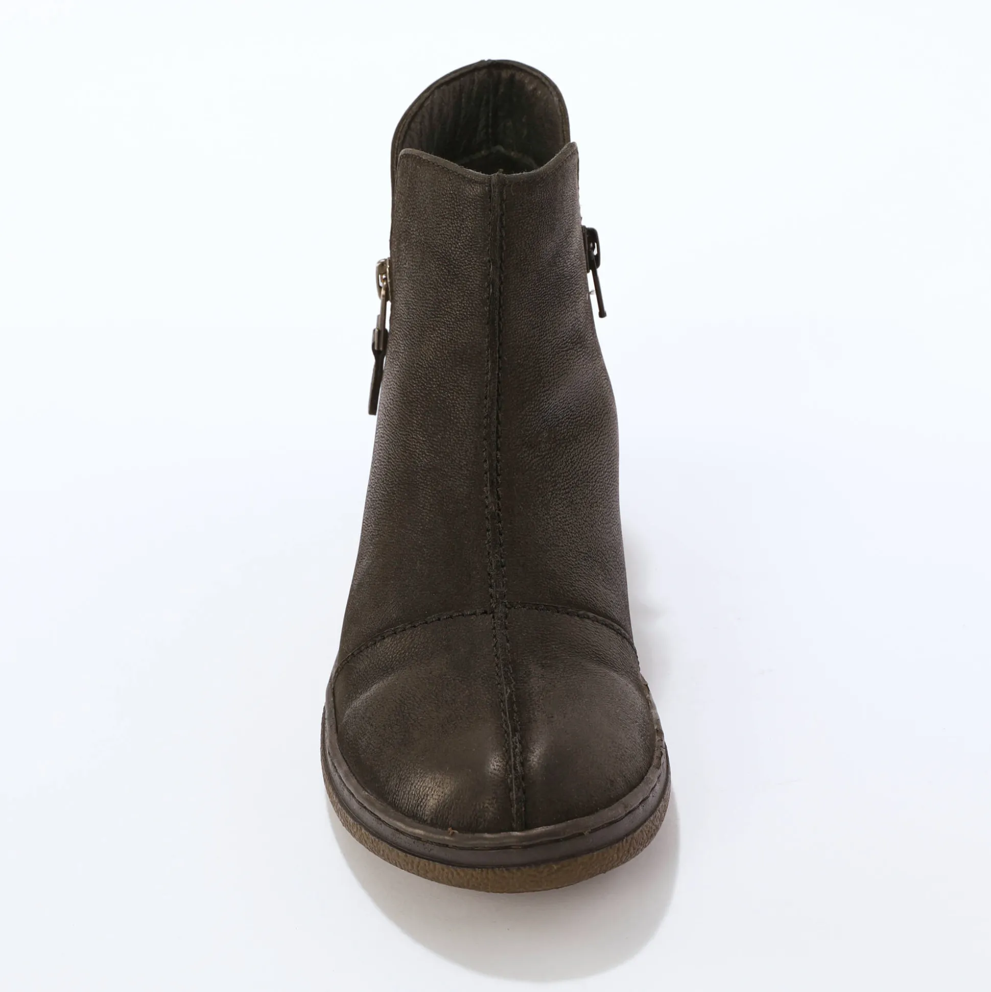 Leren boots met rits