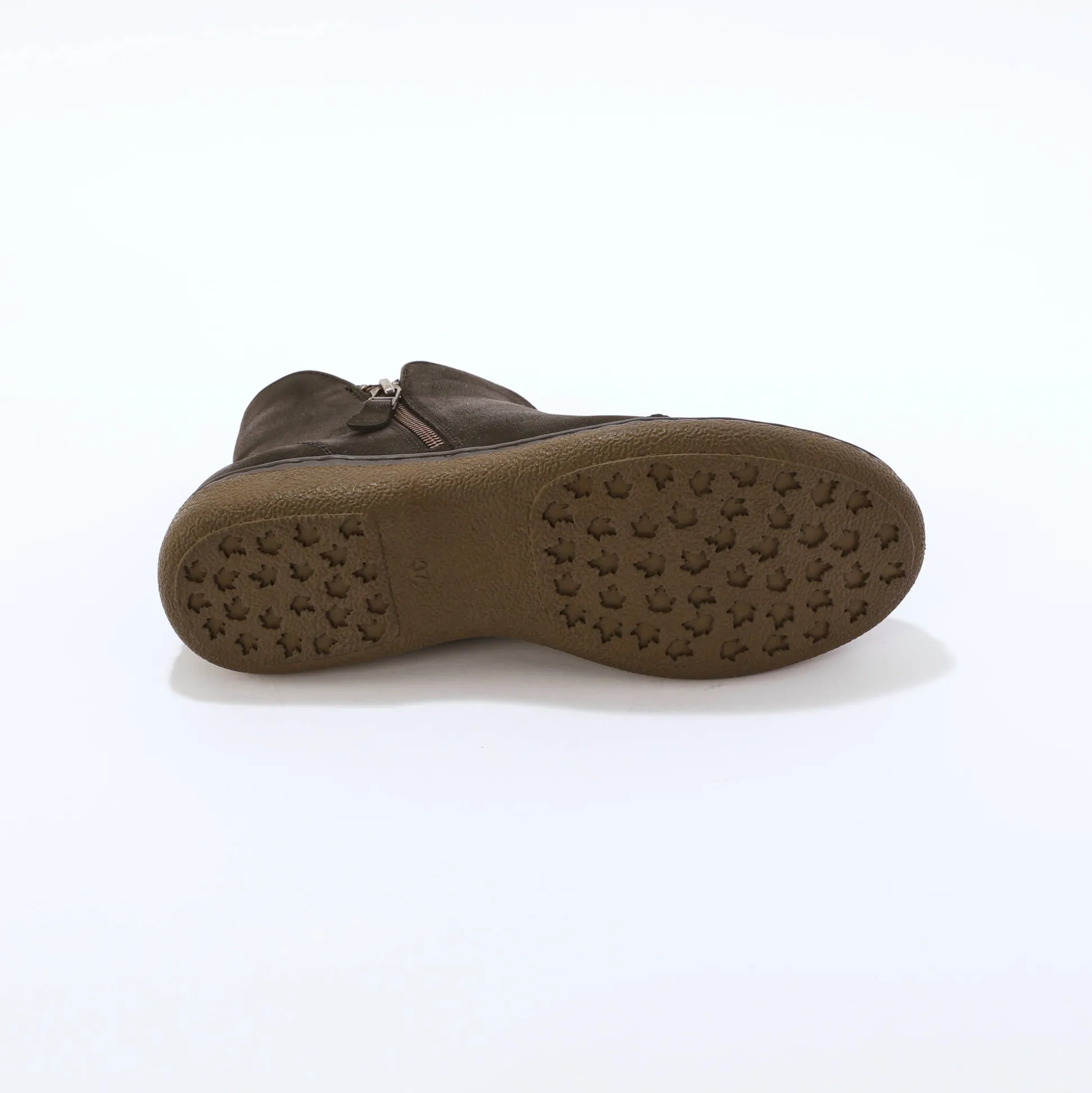 Leren boots met rits