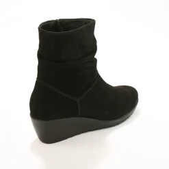 Leren boots met sleehak