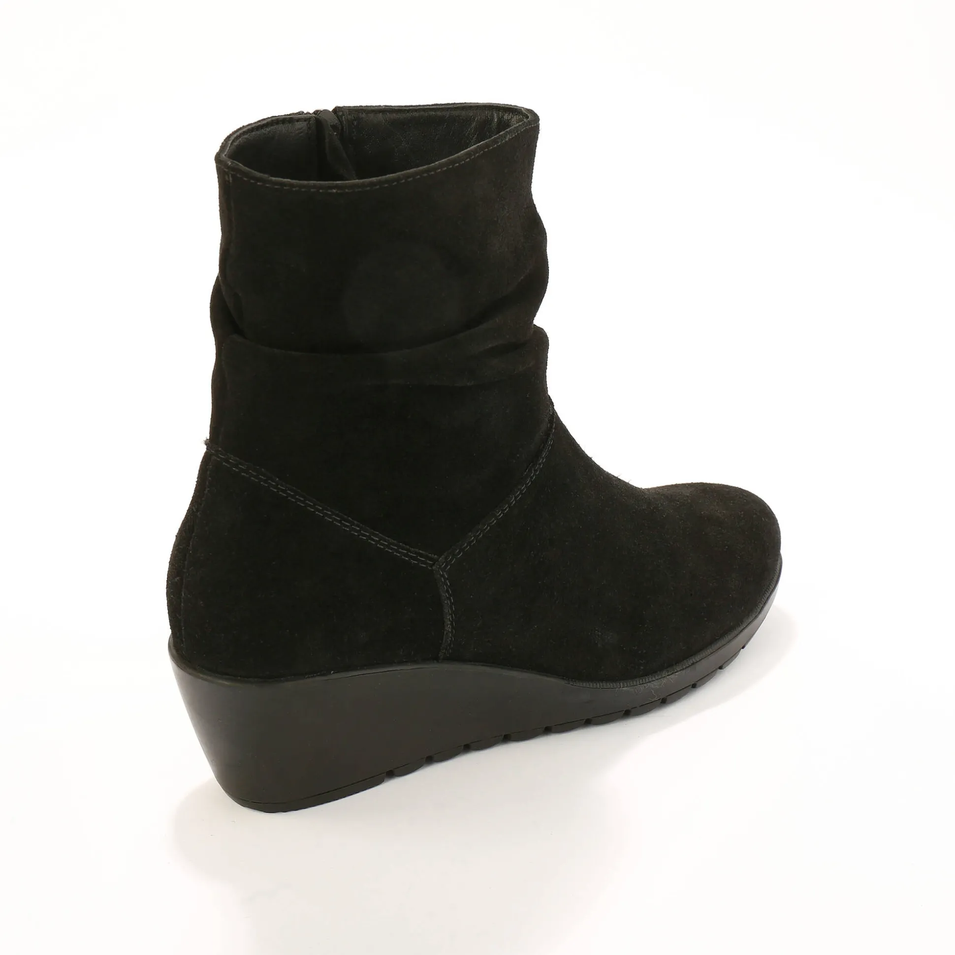 Leren boots met sleehak