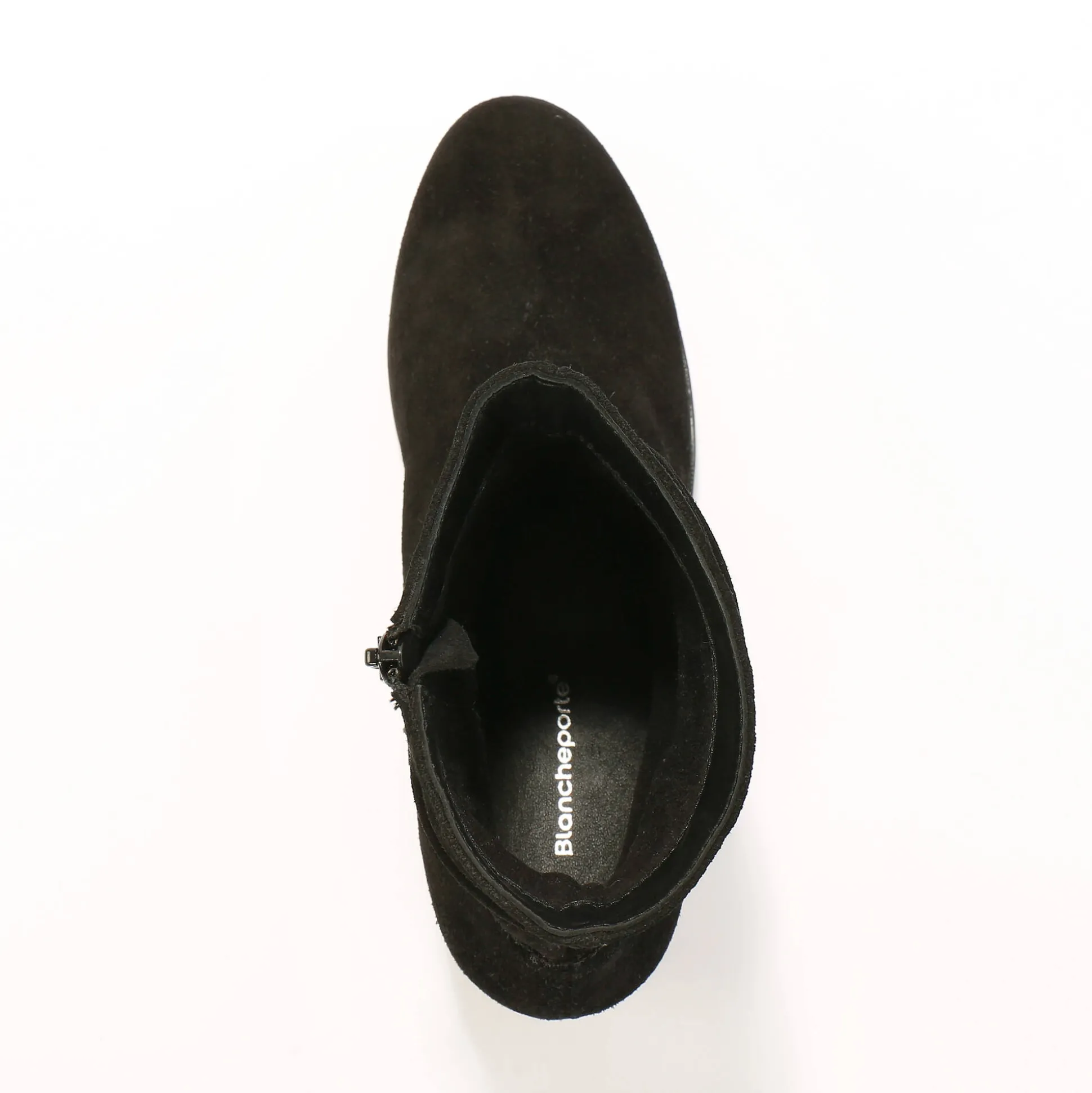 Leren boots met sleehak