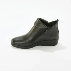Leren boots met sleehak