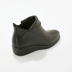 Leren boots met sleehak