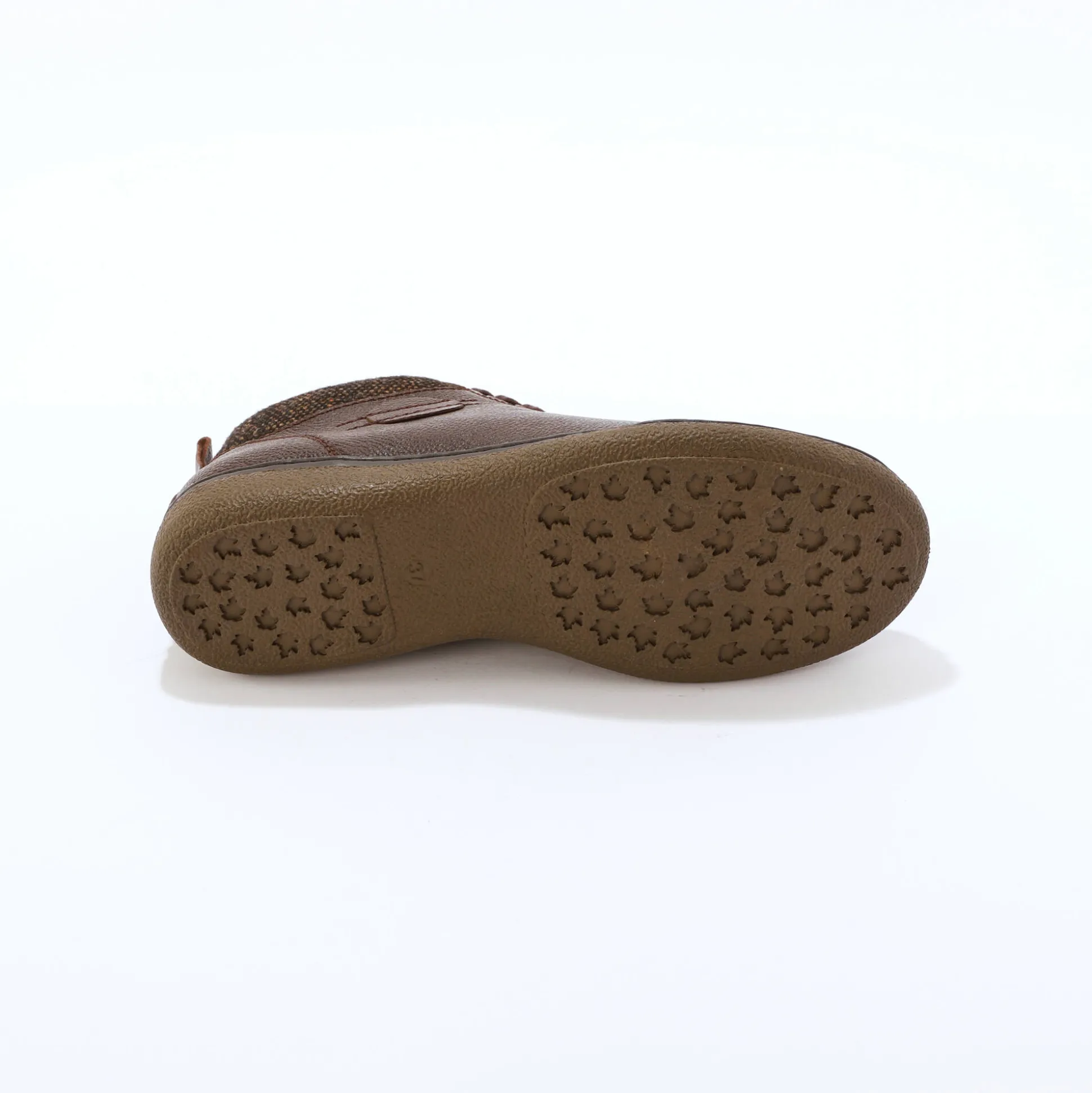Leren boots met veters en rits