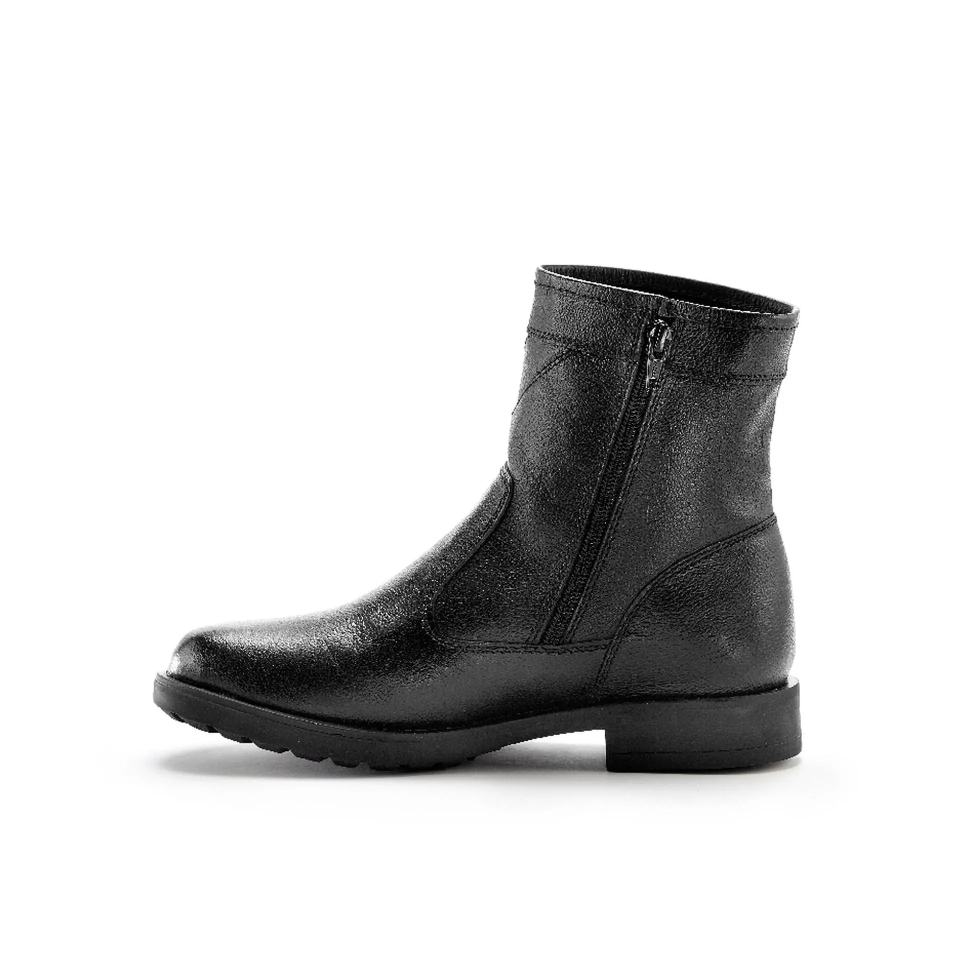 Leren boots met wollen voering - tot maat 46