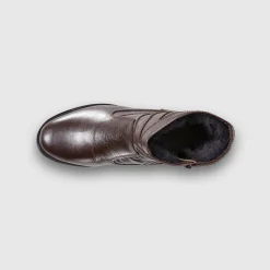 Leren boots met wollen voering - tot maat 46