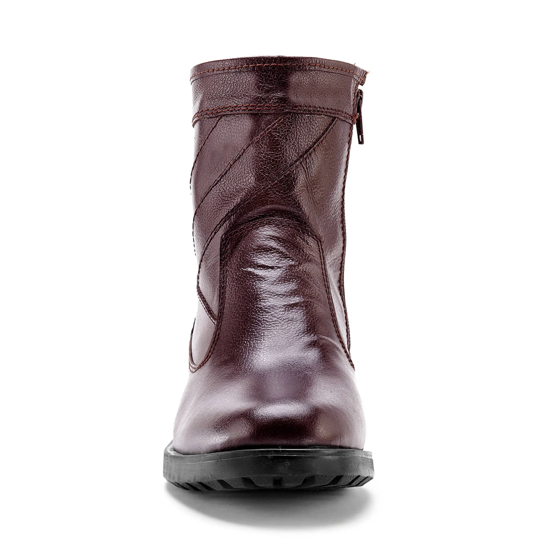 Leren boots met wollen voering - tot maat 46