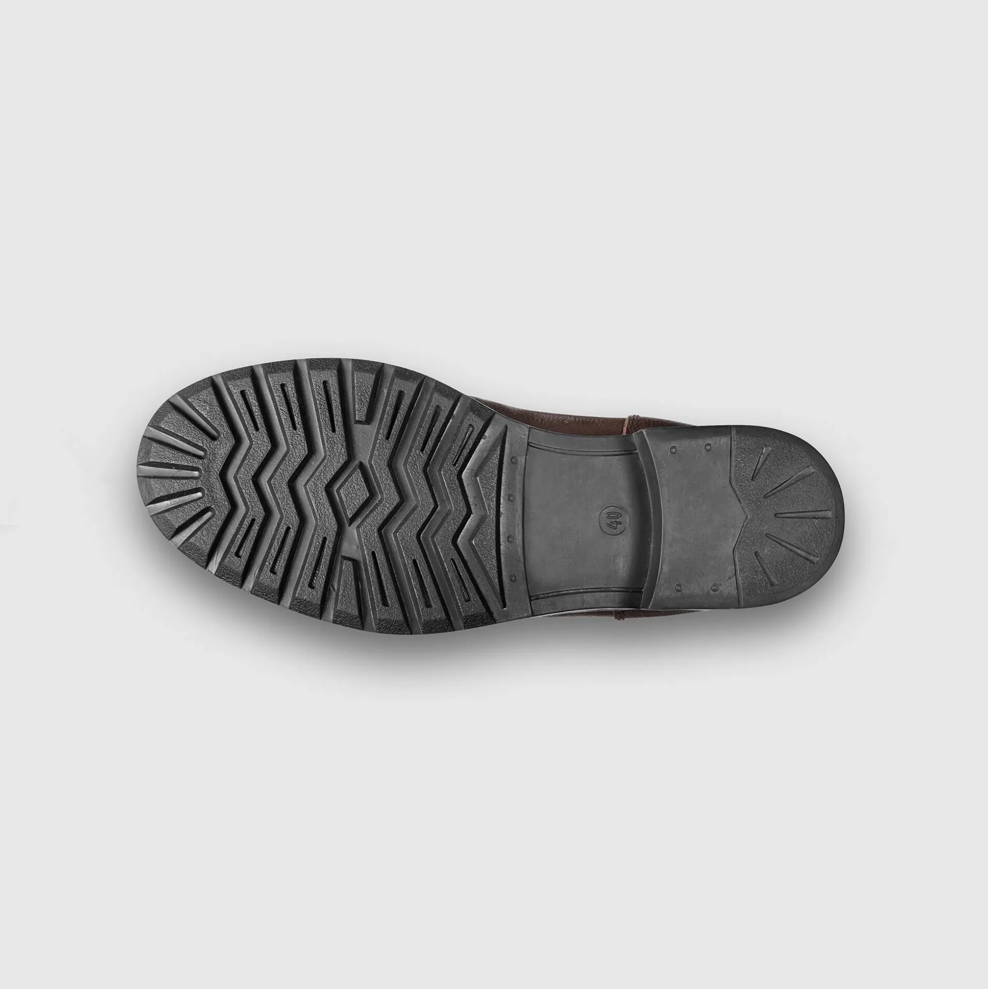 Leren boots met wollen voering - tot maat 46