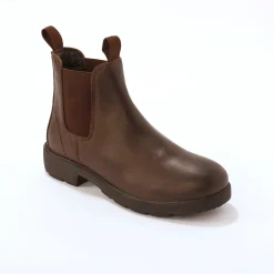 Leren Chelsea boots, elastische zijkanten en dikke zool