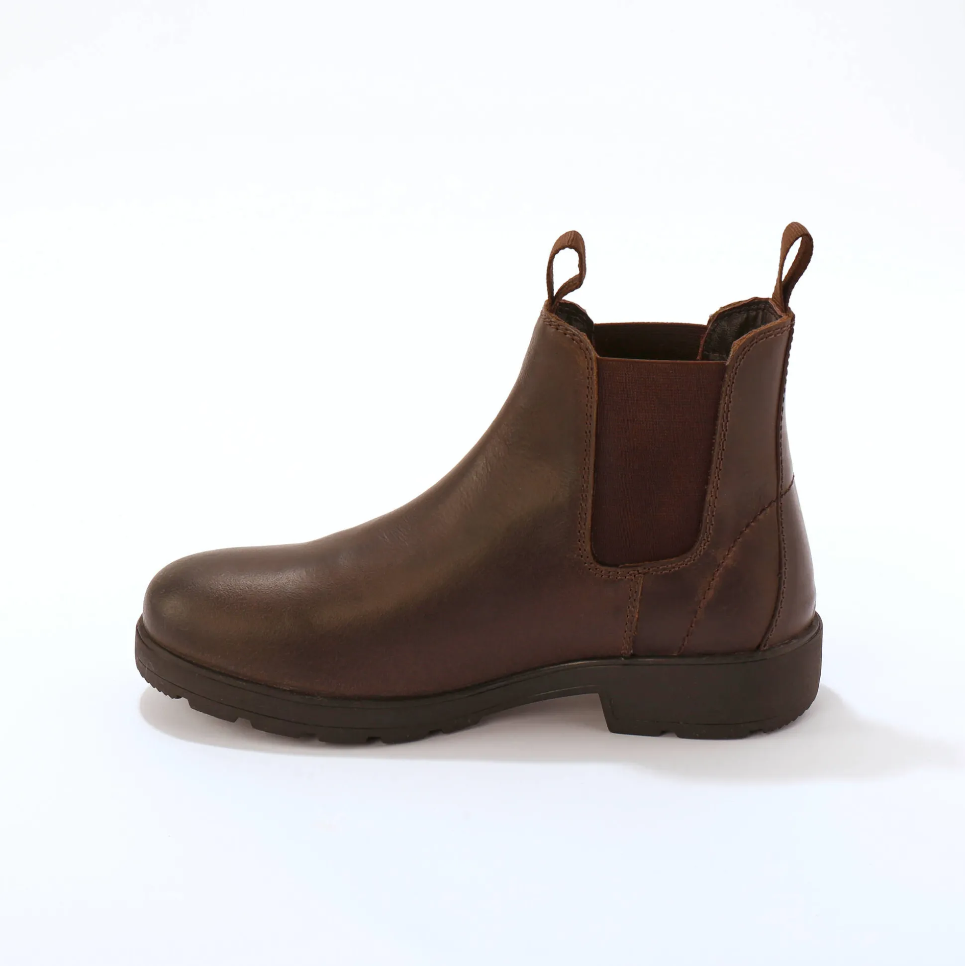Leren Chelsea boots, elastische zijkanten en dikke zool