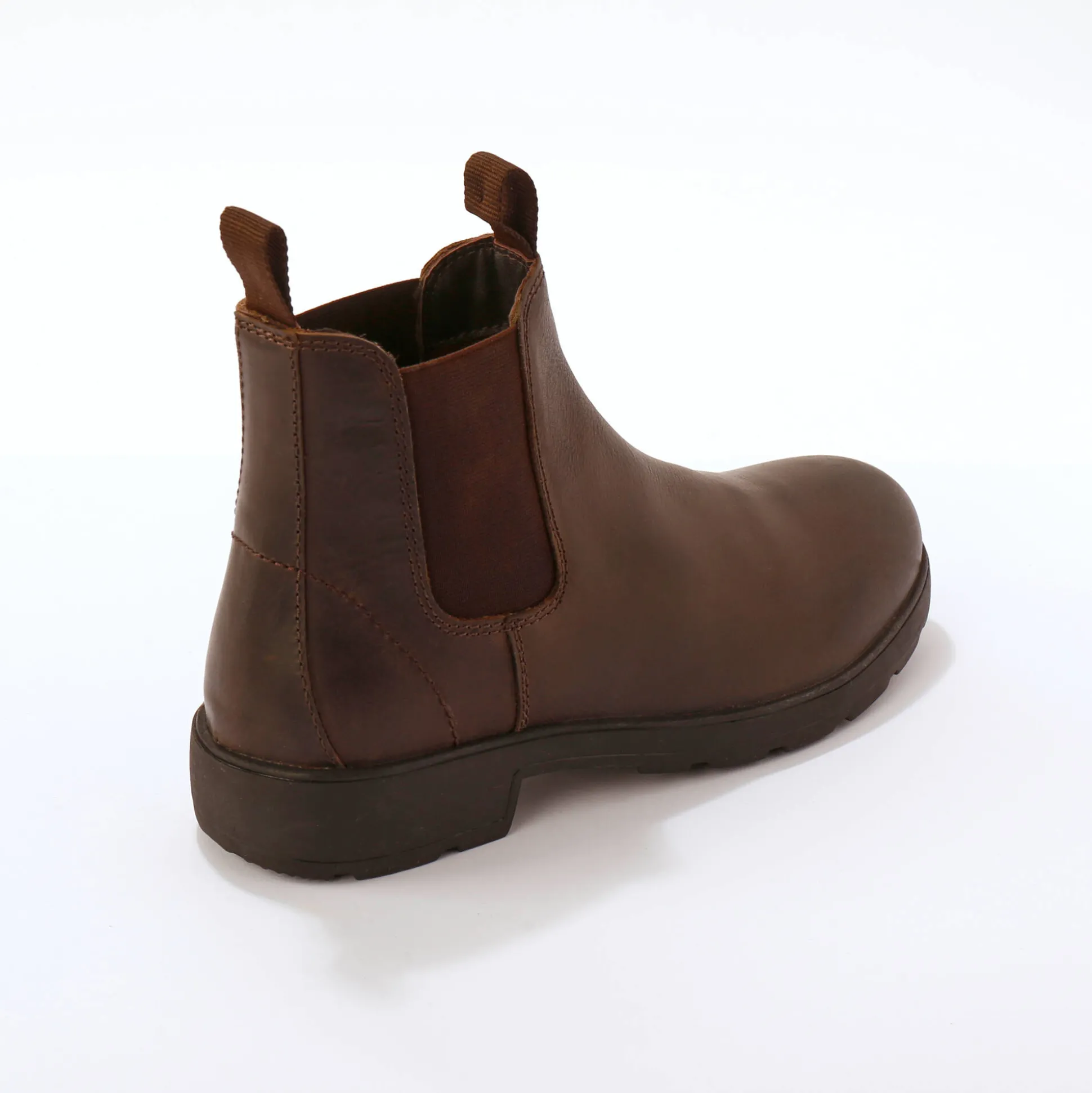 Leren Chelsea boots, elastische zijkanten en dikke zool