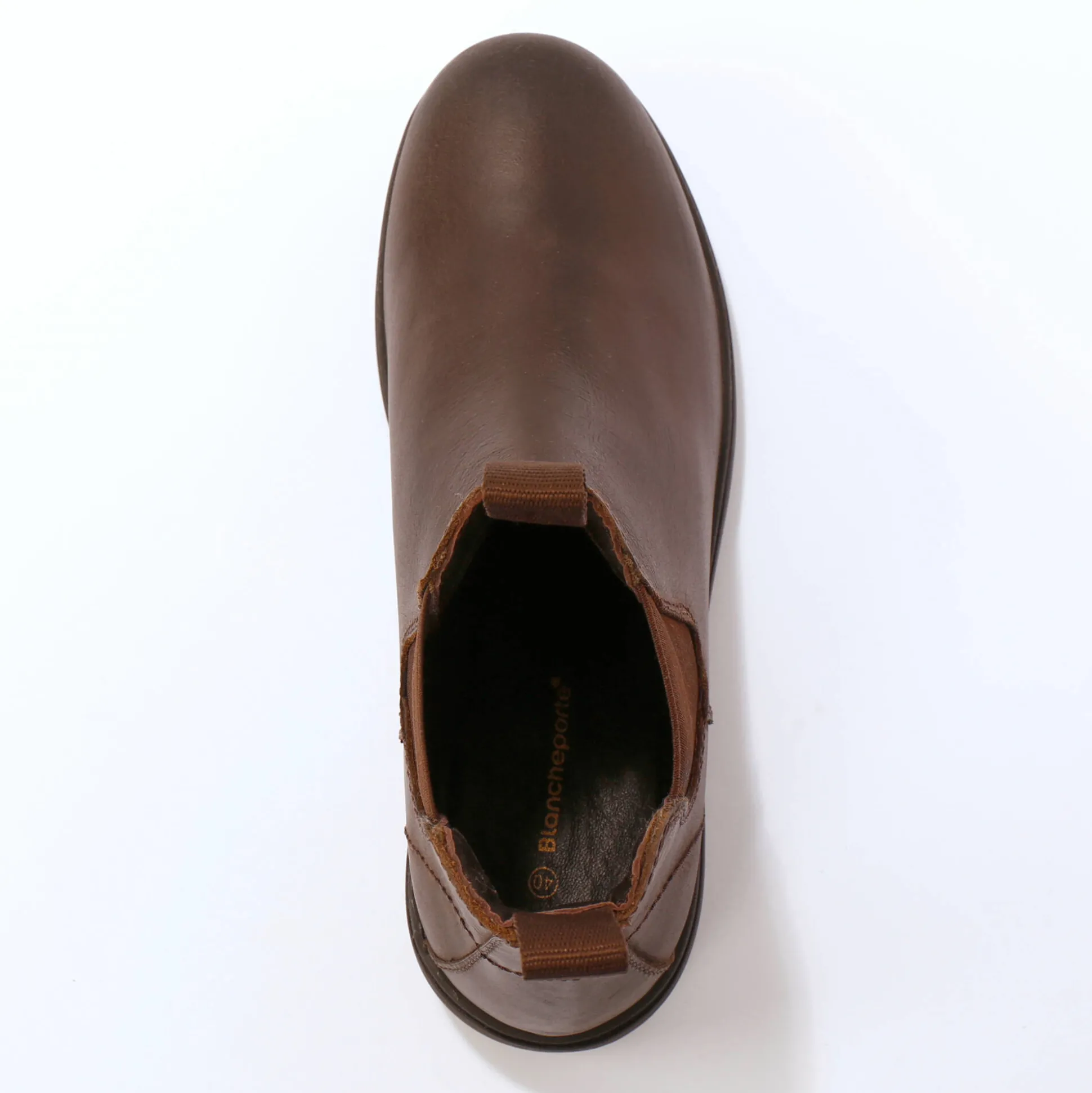 Leren Chelsea boots, elastische zijkanten en dikke zool