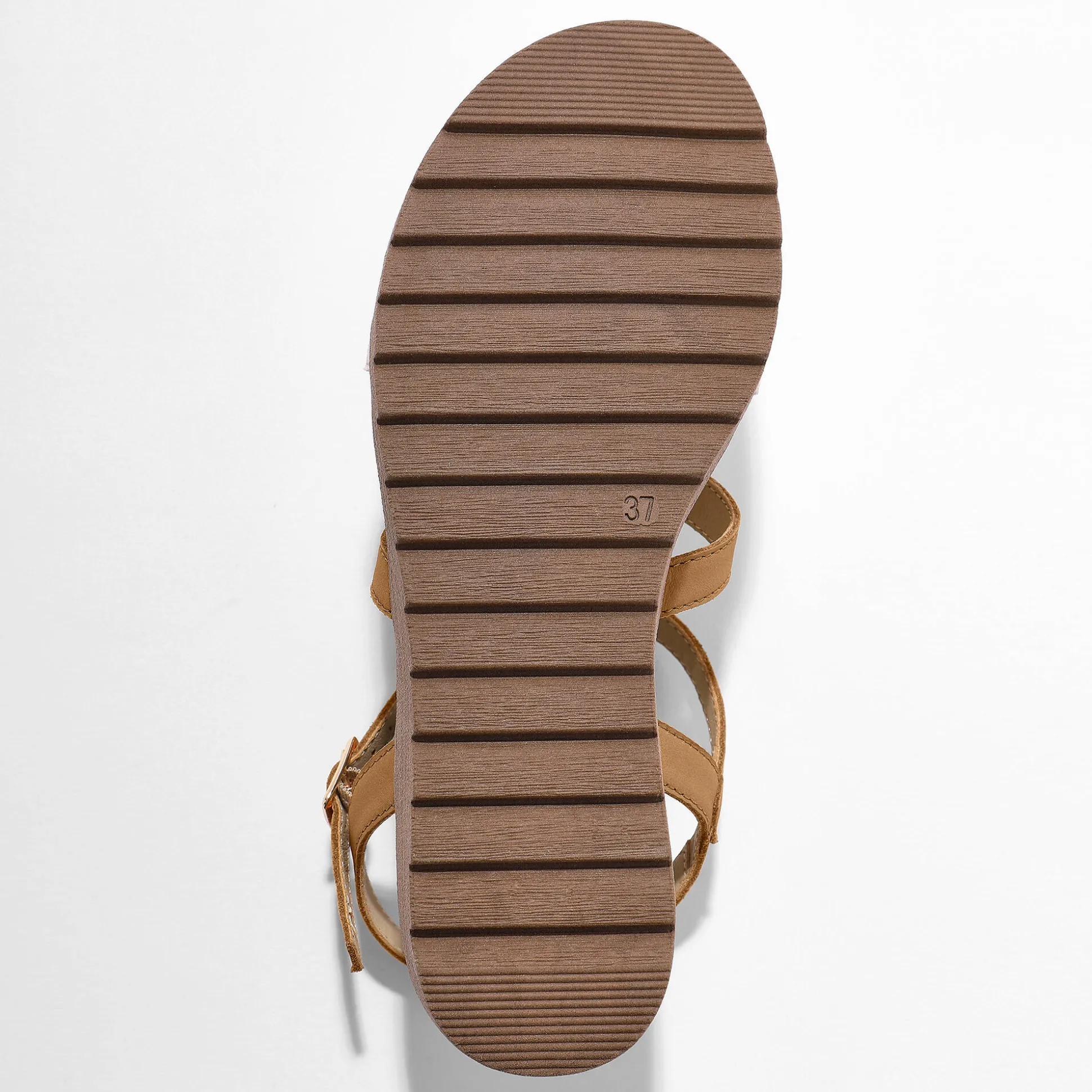 Leren sandalen met sleehak, 2 materialen