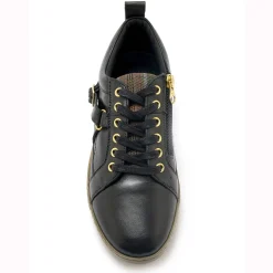 Leren sneakers in derbymodel, comfortabele breedte