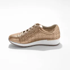 Leren sneakers met ajour