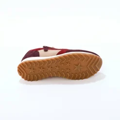 Leren sneakers met contrasterende fantasiepasjes