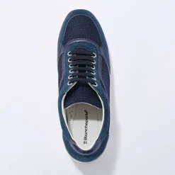 Leren sneakers met sleehak, LWG-gecertificeerd