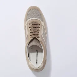 Leren sneakers met sleehak, LWG-gecertificeerd