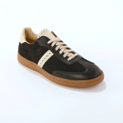 Leren sneakers met veters