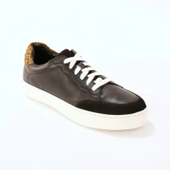 Leren sneakers met veters, 2 paar veters