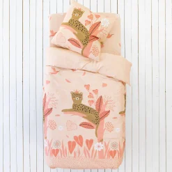 Linge de lit enfant Reina imprimé 1 personne - coton
