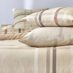 Linge de lit Karl imprimé écossais, en coton