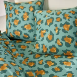 Linge de lit Pedro en polycoton imprimé peau de bête
