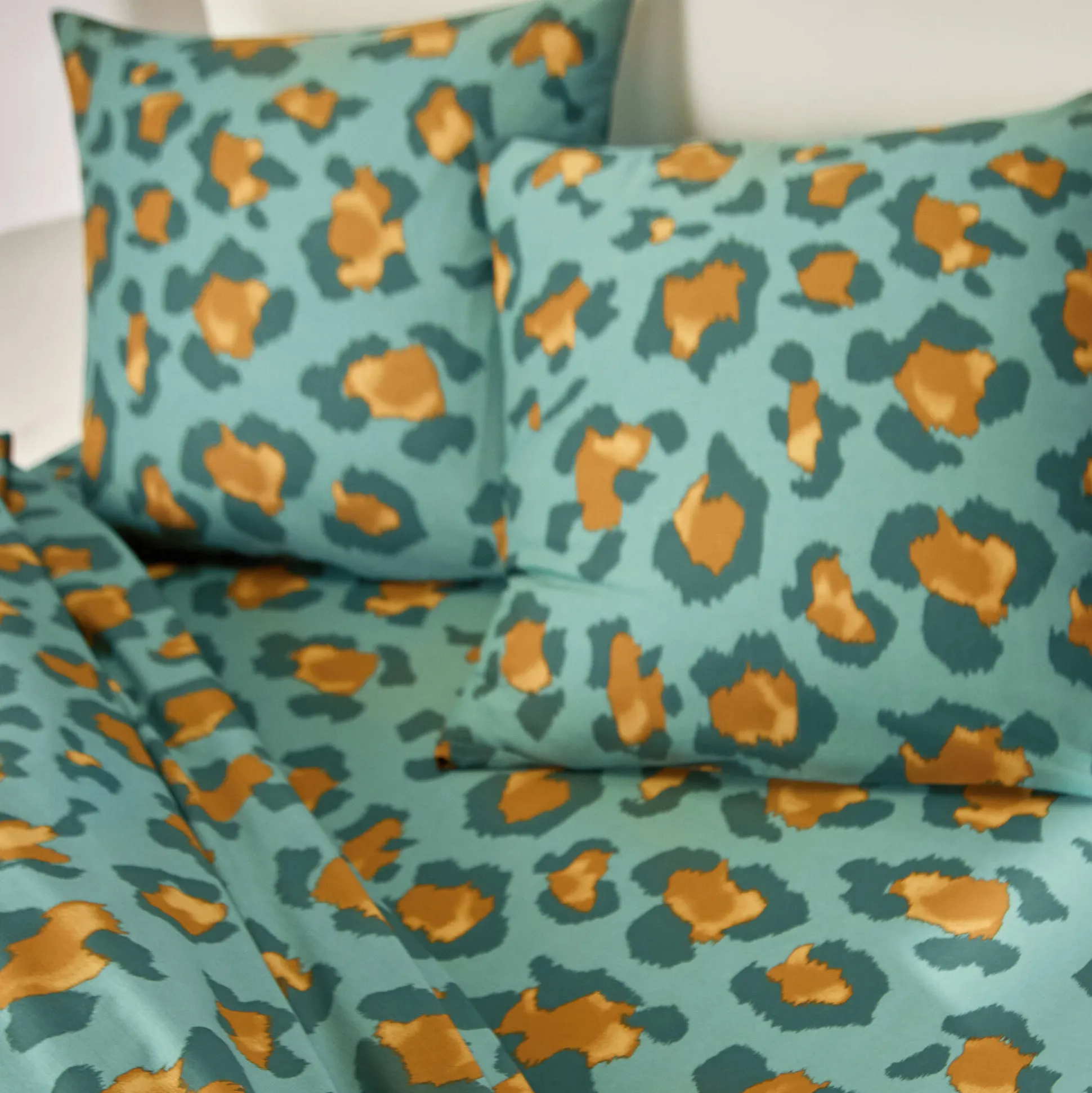 Linge de lit Pedro en polycoton imprimé peau de bête