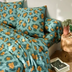 Linge de lit Pedro en polycoton imprimé peau de bête