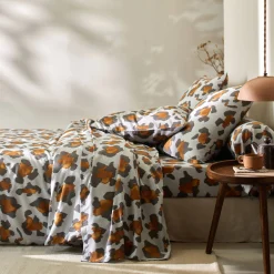 Linge de lit Pedro en polycoton imprimé peau de bête