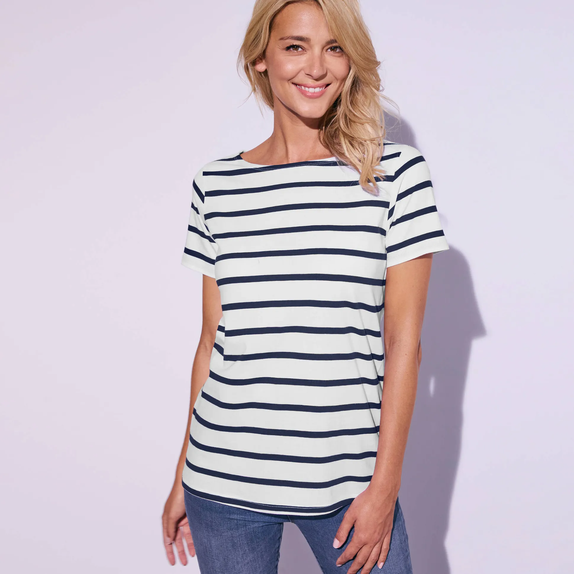Marineshirt, korte mouwen