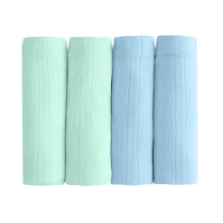 Maxislip in katoen met jacquardmotieven - Set van 4